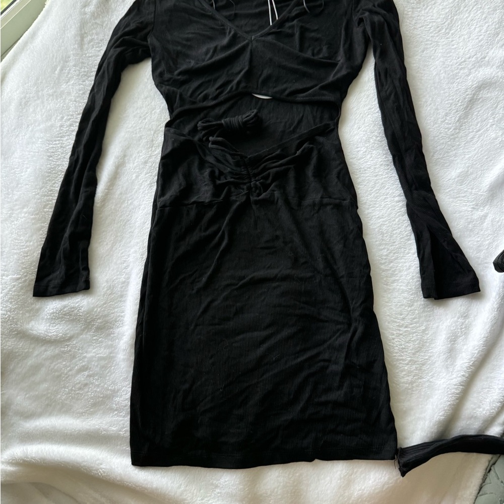 Princess Polly Black Long Sleeve Dress